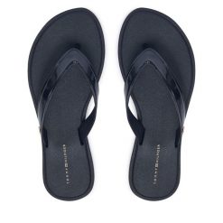 Japonki Tommy Hilfiger. Niebieskie japonki Tommy Hilfiger, bez wzorów. Za 189.99 zł.