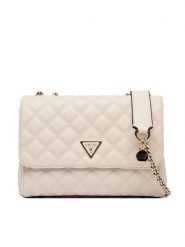 Guess Torebka Giully II HWQG96 73200 Kremowy. Białe torebki klasyczne Guess, z aplikacjami, ze skóry, bez dodatków. Za 589.99 zł.