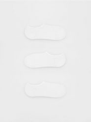 Bawełniane skarpetki 3 pack - biały. Białe skarpetki Reserved, bez wzorów, z bawełny. Za 39.99 zł.