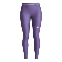 Legginsy Under Armour Heatgear Legging Damskie. Fioletowe legginsy Under Armour, s, bez wzorów, z elastanu, z podwyższonym stanem, na fitness i siłownię. Za 282.99 zł.