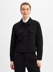 S.Oliver kurtka pudełkowa Kobiety czarny, 42. Czarne kurtki S.Oliver, s, bez wzorów, z syntetyku, eleganckie, bez kaptura. Za 299.95 zł.