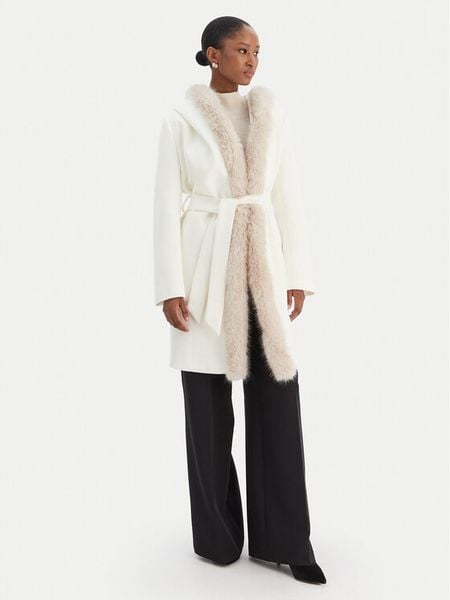 Rinascimento Płaszcz zimowy CFC0126714003 Écru Regular Fit. Płaszcze Rinascimento, na zimę, l, bez wzorów, z syntetyku, bez kaptura. Za 1,149.00 zł.