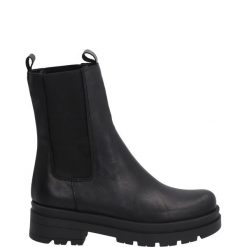 SZTYBLETY Z WYSOKĄ CHOLEWKĄ 750 PELLE NERO. Botki Venezia, bez wzorów, ze skóry, przed kolano, bez obcasa, bez zapięcia. Za 339.00 zł.