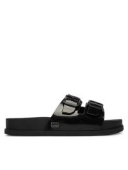 Tommy Jeans Klapki Tjw Comfort Jelly Slides EN0EN02974 Czarny. Czarne klapki Tommy Jeans, bez wzorów, z jeansu, bez obcasa, bez zapięcia. Za 249.99 zł.