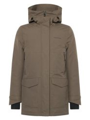 Didriksons Parka "Frida" w kolorze oliwkowym rozmiar: 36. Brązowe płaszcze Didriksons, bez wzorów, bez kaptura. Za 695.99 zł.