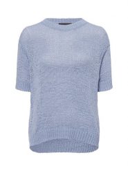 Franco Callegari Sweter z dzianiny Kobiety niebieski, XXL. Niebieskie swetry Franco Callegari, xxl, bez wzorów, z dzianiny, eleganckie, bez ramiączek. Za 169.95 zł.