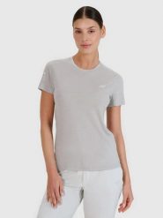 T-SHIRT DAMSKI 4F KOSZULKA TRENINGOWA Z WEŁNĄ MERINO F1269. Szare t-shirty sportowe 4f, uniwersalny, bez wzorów, z materiału, bez ramiączek, na fitness i siłownię. Za 182.98 zł.