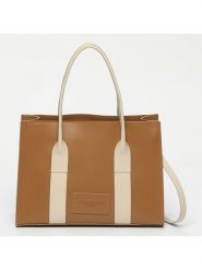 Maison héritage PARIS Skórzana torebka "Bahamas Lisse" w kolorze jasnobrązowym - 32 x 22 x 12 cm rozmiar: onesize. Brązowe torebki klasyczne maison héritage PARIS, bez wzorów, z materiału, przez ramię, bez dodatków. Za 347.99 zł.