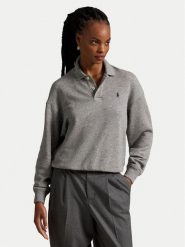 Polo Ralph Lauren Bluza 211947966501 Szary Relaxed Fit. Szare bluzy Polo Ralph Lauren, s, bez wzorów, z bawełny, bez ramiączek, bez kaptura. Za 859.99 zł.
