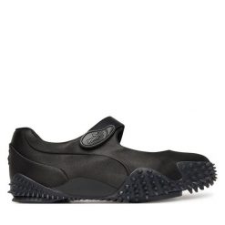 Półbuty Puma. Czarne półbuty wsuwane Puma, bez wzorów, bez obcasa, na płaskiej podeszwie. Za 439.99 zł.