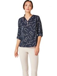 WITT WEIDEN Bluzka w kolorze granatowym rozmiar: 44. Niebieskie bluzki WITT WEIDEN, bez wzorów, bez kołnierzyka, bez ramiączek. Za 69.99 zł.