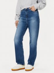Tommy Jeans Jeansy Julie DW0DW17614 Granatowy Straight Fit. Niebieskie jeansy Tommy Jeans, bez wzorów, z bawełny. Za 249.99 zł.