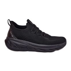 Wsuwane Lekkie Buty Sportowe Damskie Big Star RR274A132 HI-POLY System Czarne. Czarne buty treningowe bez wzorów, bez zapięcia. Za 263.63 zł.
