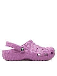 Crocs Klapki Classic Geometric Clog 209563 Różowy. Czerwone klapki Crocs, bez wzorów, z tworzywa sztucznego, bez obcasa, bez zapięcia. Za 219.99 zł.