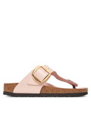 Birkenstock Japonki Gizeh Buckle He 1029484 Różowy. Czerwone japonki Birkenstock, bez wzorów, ze skóry. Za 719.99 zł.