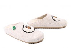 DR. BRINKMANN 320263-81 offwhite, kapcie damskie. Brązowe kapcie Dr. Brinkmann, bez wzorów. Za 157.17 zł.