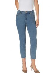 Heine Dżinsy - Skinny fit - w kolorze niebieskim rozmiar: 36. Niebieskie jeansy Heine, bez wzorów, z bawełny, klasyczne. Za 74.95 zł.