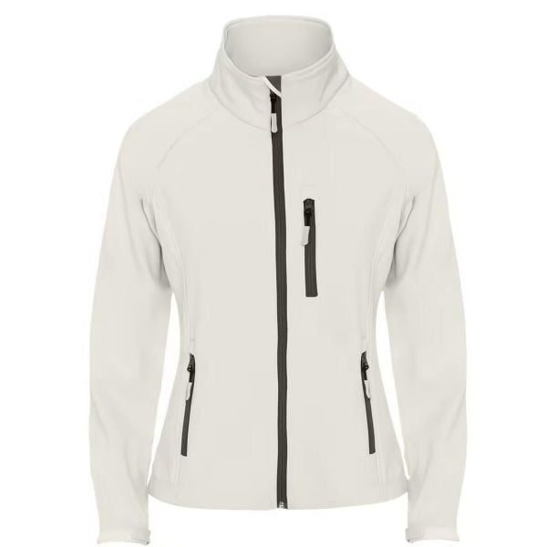 Kurtka Damska Antartida Soft Shell. Brązowe kurtki ROLY, l, bez wzorów, sportowe, bez kaptura. Za 129.99 zł.