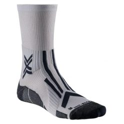 Skarpety do biegania X-Socks Trailrun Perform Crew. Szare skarpetki XBIONIC, bez wzorów. Za 97.99 zł.