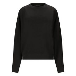 Bluza damska Athlecia Crecy. Czarne bluzy bez kaptura Athlecia, bez wzorów, z materiału, bez kaptura. Za 159.00 zł.