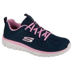 Buty do chodzenia damskie Skechers Graceful Get Connected. Niebieskie buty treningowe Skechers, bez wzorów, z materiału, bez zapięcia, trekkingowe, skechers sport. Za 199.99 zł.