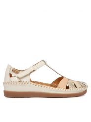 Pikolinos Półbuty Cadaques W8K-0705C1 Biały. Białe półbuty wsuwane Pikolinos, bez wzorów, ze skóry, bez obcasa, na płaskiej podeszwie. Za 559.99 zł.