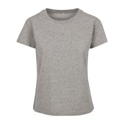 T-shirt Damski / Damski. Szare t-shirty BUILD YOUR BRAND, xl, bez wzorów, sportowe, bez kołnierzyka, bez ramiączek. Za 44.99 zł.