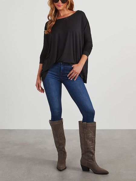 LA Angels Bluzka w kolorze czarnym rozmiar: L. Czarne bluzki LA Angels, l, bez wzorów, bez kołnierzyka, bez ramiączek. Za 96.37 zł.