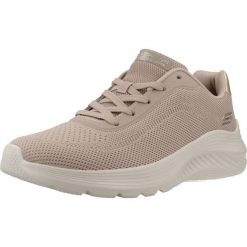Buty SKECHERS BOBS SQUAD WAVES CURRENT Jasnobrązowy. Brązowe trekkingi Skechers, bez wzorów, z tkaniny, bez zapięcia, trekkingowe. Za 243.99 zł.