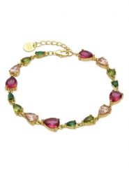 Luxenter Bransoletka z cyrkoniami rozmiar: onesize. Czerwone bransoletki Luxenter, z cyrkonią, srebrne. Za 260.99 zł.