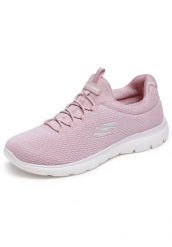 Buty sportowe damskie Skechers Summits summer Blush. Czerwone buty treningowe Skechers, bez wzorów, z materiału, bez zapięcia. Za 390.00 zł.