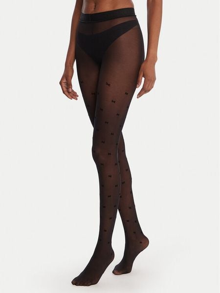 Elisabetta Franchi Rajstopy Damskie CZ-06D-57E2-V120 Czarny. Czarne rajstopy Elisabetta Franchi, bez wzorów, z materiału. Za 519.99 zł.