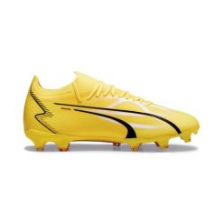 Buty Piłkarskie Puma Ultra Match Fg/Ag Dorosłych. Białe buty treningowe Puma, bez wzorów, bez zapięcia, do piłki nożnej. Za 199.00 zł.