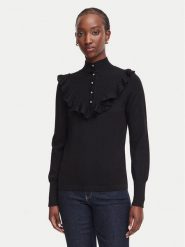 Luisa Spagnoli Sweter Maratea 100501 Czarny Regular Fit. Czarne swetry Luisa Spagnoli, m, bez wzorów, z wełny, bez ramiączek. Za 1,449.00 zł.