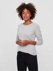 Vero Moda Sweter w kolorze szarym rozmiar: XL. Szare swetry Vero Moda, xl, bez wzorów, z bawełny, bez ramiączek. Za 74.81 zł.