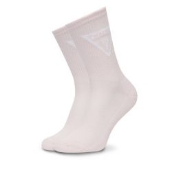 Skarpety wysokie damskie Guess. Czerwone skarpetki Guess, z aplikacjami. Za 39.99 zł.