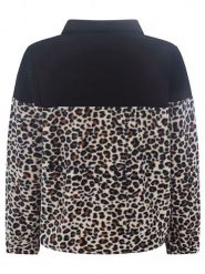 Zwillingsherz Bluza polarowa "Leo Lover" w kolorze czarno-beżowym rozmiar: L/XL. Brązowe bluzy z polaru Zwillingsherz, l, z aplikacjami, z polaru. Za 189.74 zł.