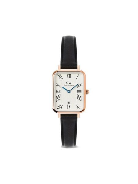 Daniel Wellington Zegarek Quadro Sterling Roman Numerals DW00100862 Czarny. Czarne, analogowe zegarki Daniel Wellington. Za 709.99 zł.