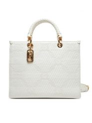 Elisabetta Franchi Torba q-roa-36125 Biały. Białe torebki klasyczne Elisabetta Franchi, bez wzorów, z materiału, bez dodatków. Za 2,229.00 zł.