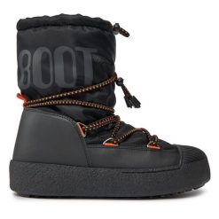 Śniegowce Moon Boot. Czarne śniegowce Moon Boot, bez wzorów, z polaru, bez zapięcia. Za 1,239.00 zł.