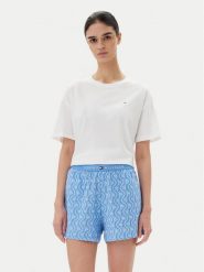 Tommy Hilfiger Piżama UW0UW05760 Niebieski Regular Fit. Niebieskie piżamy Tommy Hilfiger, xs, bez wzorów, z bawełny, bez kołnierzyka, bez ramiączek. Za 249.99 zł.