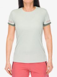 Koszulka damska CMP Esten. Zielone t-shirty sportowe CMP, s, bez wzorów, z materiału, bez ramiączek, na fitness i siłownię. Za 120.99 zł.