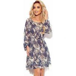 Zwiewna sukienka boho - Niebieska. Niebieskie sukienki NUMOCO, l, bez wzorów, z elastanu, boho, bez kołnierzyka, bez ramiączek. Za 199.90 zł.