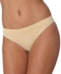 Majtki damskie bawełniane stringi Brubeck COMFORT COTTON. Białe stringi Brubeck, bez wzorów, z bawełny. Za 26.99 zł.
