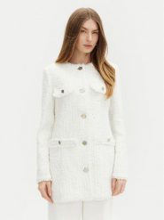 Guess Płaszcz przejściowy W5RL20 WGVS2 Biały Regular Fit. Białe płaszcze Guess, l, z aplikacjami, z syntetyku, bez kaptura. Za 489.99 zł.
