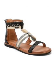 Sixth Sens Sandały w kolorze czarnym rozmiar: 38. Czarne sandały Sixth Sens, bez wzorów, klasyczne, z otwartym noskiem, bez obcasa, bez zapięcia. Za 86.99 zł.