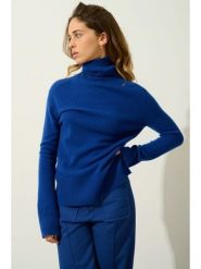 AUTHENTIC CASHMERE Kaszmirowy golf "Fornet" w kolorze niebieskim rozmiar: M. Niebieskie swetry AUTHENTIC CASHMERE, m, bez wzorów, z kaszmiru, bez ramiączek. Za 391.99 zł.