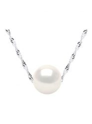 Pearl Addict Srebrny naszyjnik z perłą - dł. 42 cm rozmiar: onesize. Białe naszyjniki Pearl Addict, z materiału, z perłą, srebrne. Za 173.99 zł.