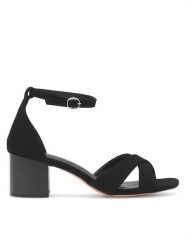 JENNY Sandały Aylin WYL04013-1 Czarny. Czarne sandały Jenny, bez wzorów, z syntetyku, bez obcasa, na słupku, bez zapięcia. Za 129.99 zł.
