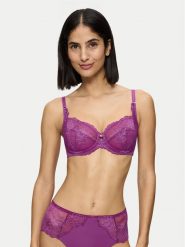 Triumph Biustonosz z fiszbiną Wild Peony Florale 10209608 Fioletowy. Fioletowe biustonosze Triumph, bez wzorów, z syntetyku. Za 319.99 zł.